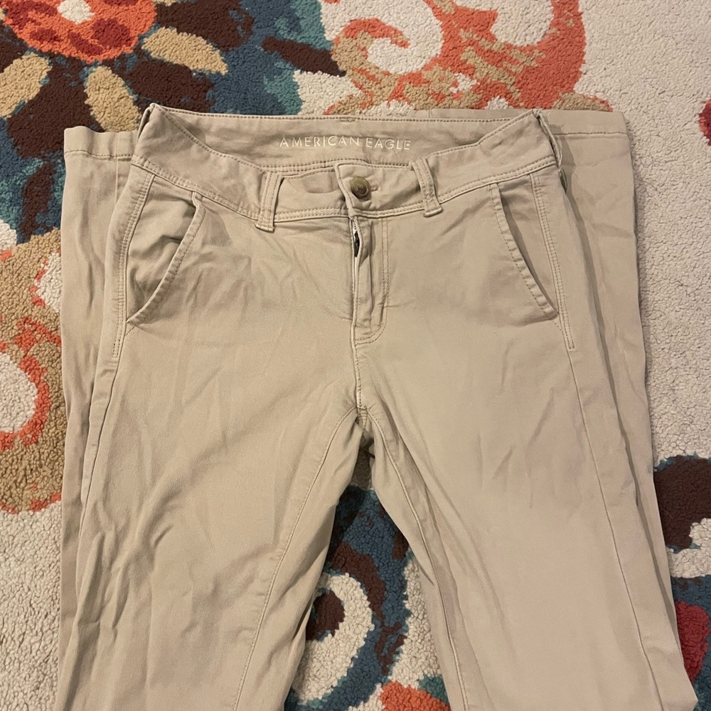 American Eagle Outfitters Tan Boot Cut Pants